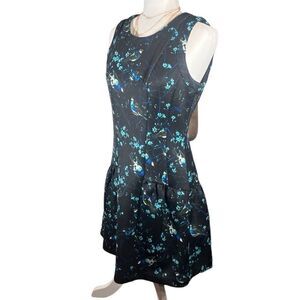 Jessica Simpson black blue bird dress size 6